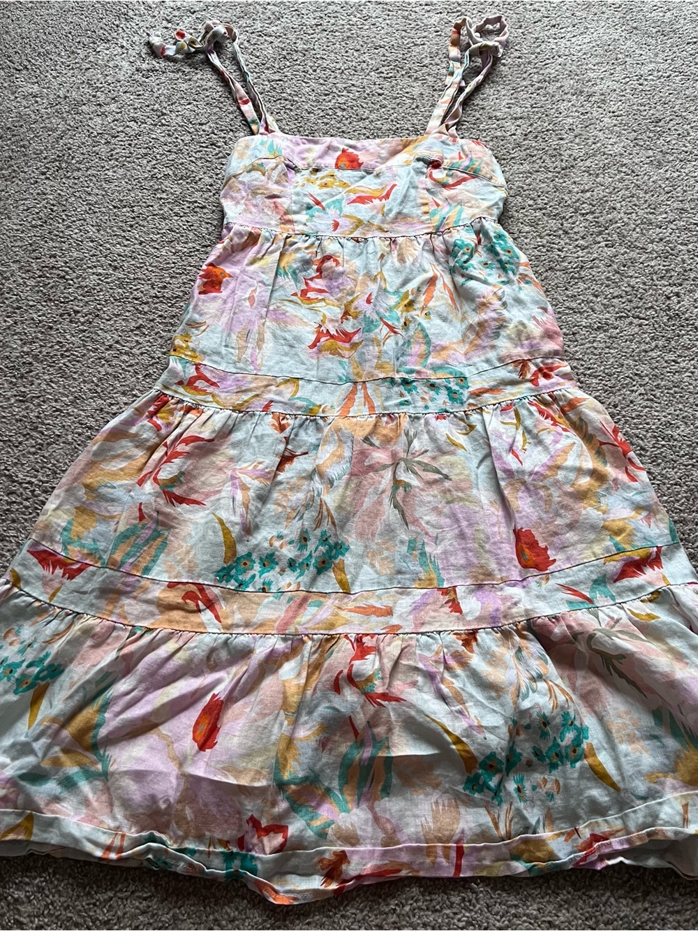KACHEL x Anthropologie Tiestrap Linen Size 6 Dress